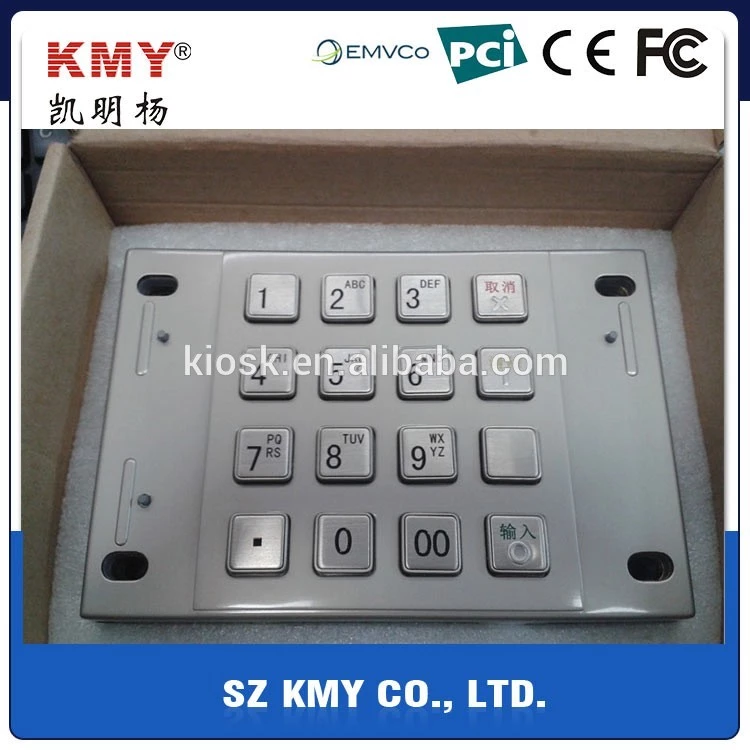 Paiement Pin Pad chiffré par kiosque (KMY3501B-PCI) d'atmosphère