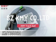 La souris optique IP65 imperméabilisent l'interface industrielle d'USB de boule de commande en métal d'acier inoxydable