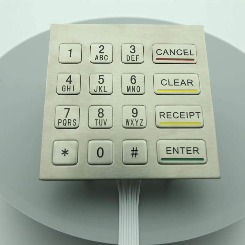 Clavier numérique principal en métal de support de panneau de gestion pour des clés du kiosque 16 de service d'individu