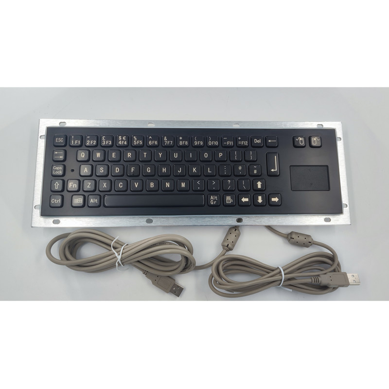 Clavier industriel du kiosque SS304 de service d'individu avec la couleur de noir de Touchpad