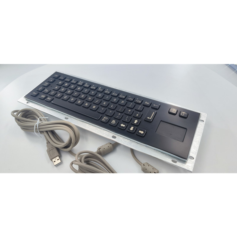 Clavier industriel du kiosque SS304 de service d'individu avec la couleur de noir de Touchpad