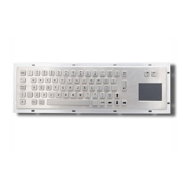 Clavier métallique industriel en acier inoxydable IP65 à l'épreuve de la poussière avec pavé tactile pour une machine de kiosque en libre-service