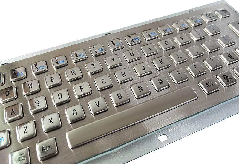 65 touches Protecteur contre la poussière IP65 Clavier de qualité médicale Clavier métallique en acier inoxydable avec interface USB