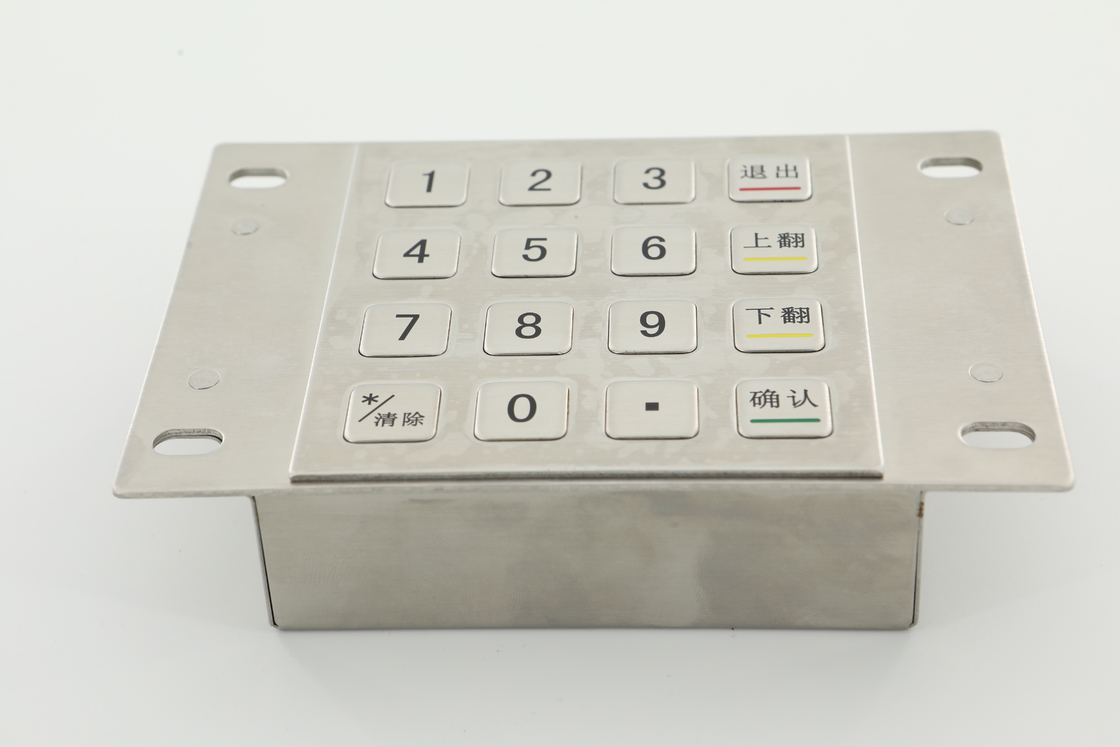les dessus de touche 3.6N ont chiffré le clavier numérique de machine d'atmosphère de PCI 4,0 de clés numériques de Pin Pad 10