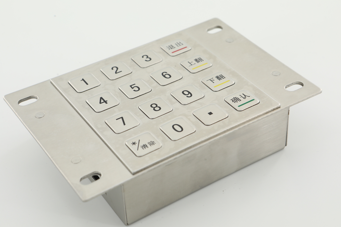 les dessus de touche 3.6N ont chiffré le clavier numérique de machine d'atmosphère de PCI 4,0 de clés numériques de Pin Pad 10