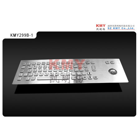 Clavier personnalisable en métal de kiosque de bâti de panneau de 88 clés avec le dispositif de pointage pour Windows 2000